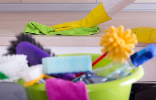 Professional oven cleaning service in an Ilford home kitchen