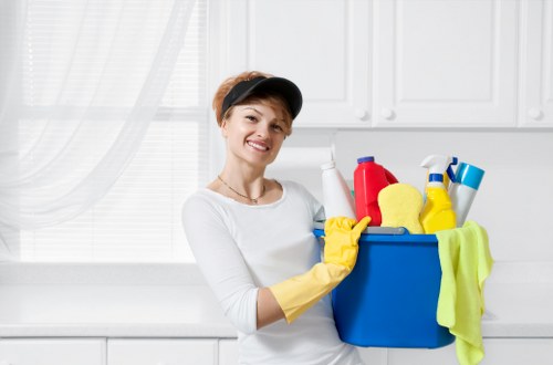 Detailed post-construction cleaning in an Ilford home after refurbishment