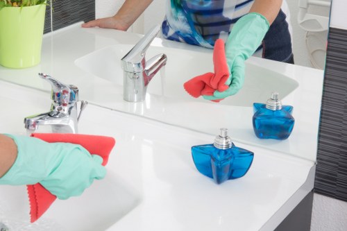Retail and reception cleaning for a business premises in Ilford