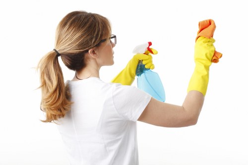 Local cleaners preparing a new home for move-in